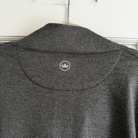 Peter Millar Gray Quarter Zip Sweatshirt XL